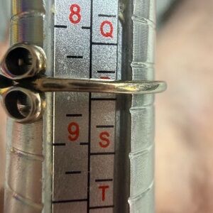 Sterling silver hairdresser scissors rings